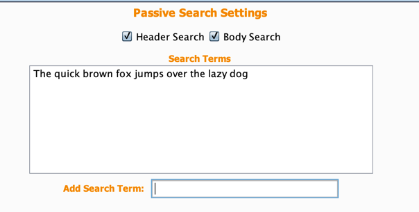 Passive Search